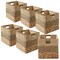 Casafield 10.5" x 10.5" Water Hyacinth Storage Basket Sets, Storage Organizers, Woven Wicker Cubes for Bathroom, Bedroom, Laundry, Shelves